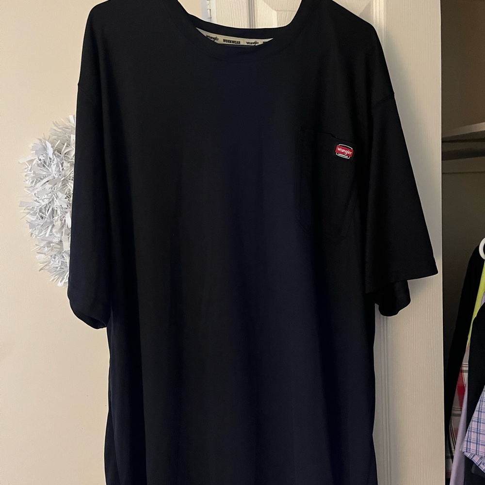 Wrangler Black Short Sleeve Tee with Pocket